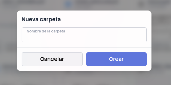 Gestión de carpetas en la Biblioteca